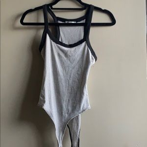 Striped body suit-never worn